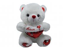 Macko Polárka so srdcom 32cm