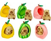 Plyšová Capybara ovocie 22cm