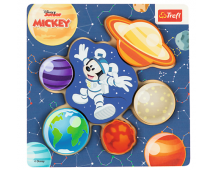 Puzzle drevené Mickey kozmonaut