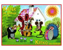 Omaľovánka A5 Krtko sa raduje