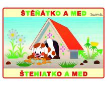 Omaľovánka A5 Šteniatko a med