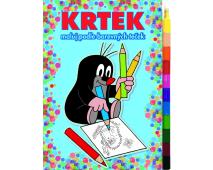 Omaľovanka A5 Krtko modrá + voskovka