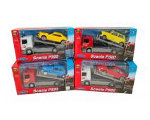 Welly Truck 1:57 Scania + auto 1:43