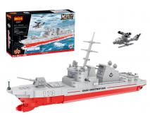 COGO WORLD MILITARY Vojenská loď 744ks