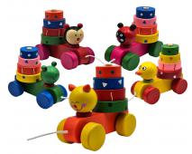 Zvieratko ťahacie - drevo