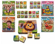 Kocky 16ks, 6 obrázkov - drevo