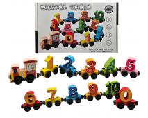 Drevený veselý vláčik