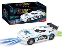 Policajné auto so svetlami
