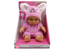 Sediace 20cm bábätko v kostýme - prasiat