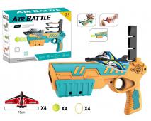 Pištoľ 3v1 - lietadielka a loptičky