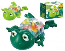 Žabka na baterky, svetlo