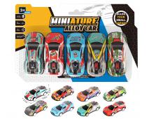 Kovové autíčka na blistri, 5ks