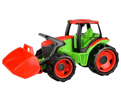Traktor s lyžicou červenozelený 69cm
