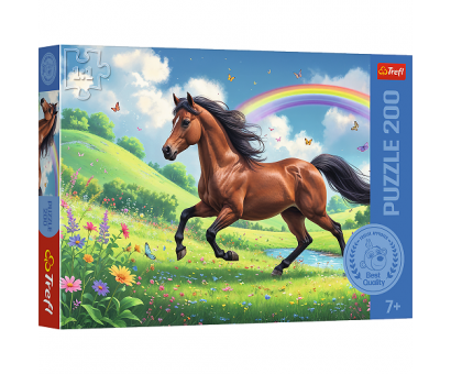 Puzzle 200 Kôň cválajúci s dúhou