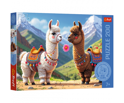Puzzle 200 Farebné Ilamas