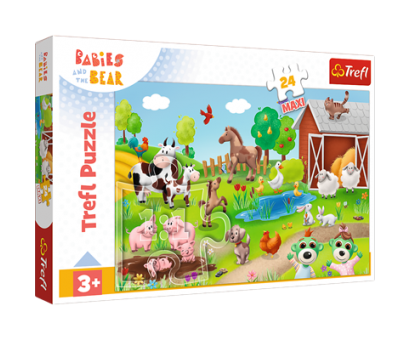 Puzzle 24 Maxi Babies and animals