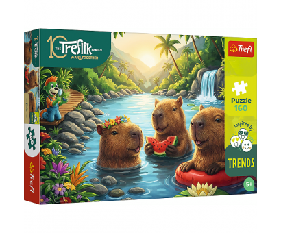 Puzzle 160 Capybara a priatelia