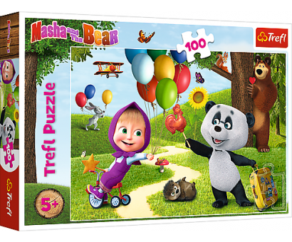 Puzzle 100 Máša a medveď