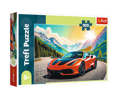 Puzzle 100 Oranžový športiak