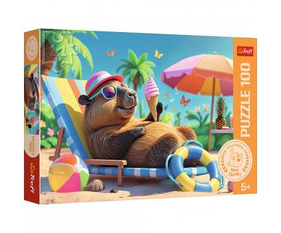 Puzzle 100 Capybarin štýl relaxu