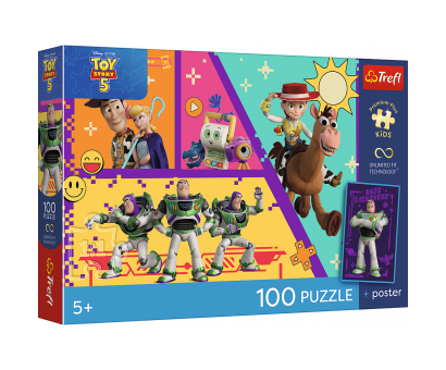 Puzzle 100 Hračky v akcii