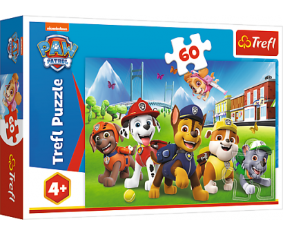 Puzzle 60 Paw Patrol na tráve