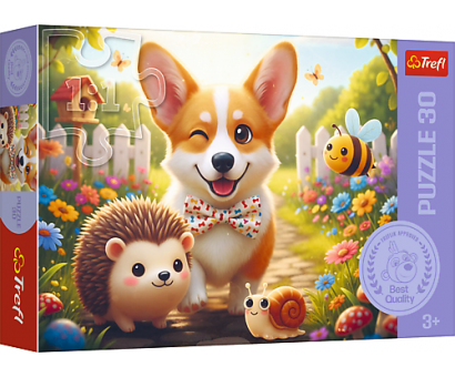 Puzzle 30 Deň s Corgi