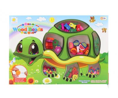 Korállky drevené korytnačka 28x19 cm