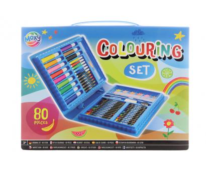 Box s maľovacími potrebami 80ks,29cm