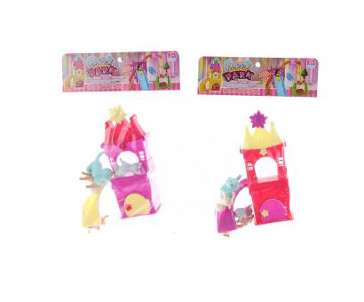 Zvieratká s domčekom 2 farby, 30cm