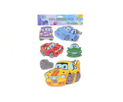Násenná dekorácia autá nalep. 30x50cm
