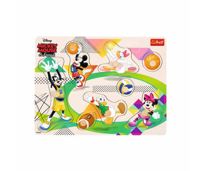 Puzzle drevené - Mickey Mouse