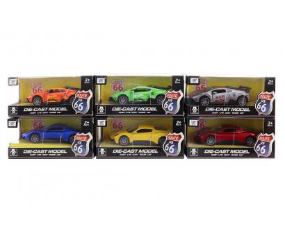 Auto 6 druhov kovové spätný  chod 11cm