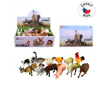 Zvieratká domáce 12cm, 12ks v dbx