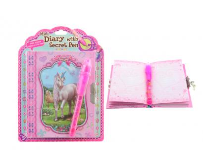Tajný zápisník jednorožec 11x14cm