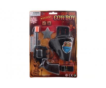 Pištol na kapsle 8 rán, puzdro,odznak