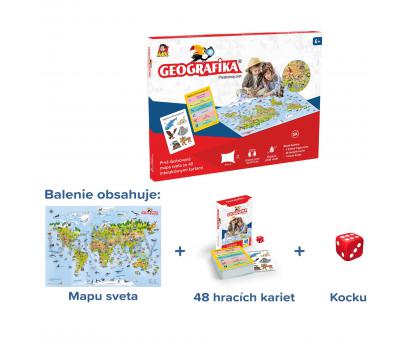 Hra Geografika SK, 36 x 27 x 3 cm