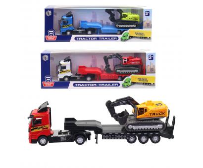 Auto s prívesom a bágrom, 26 cm