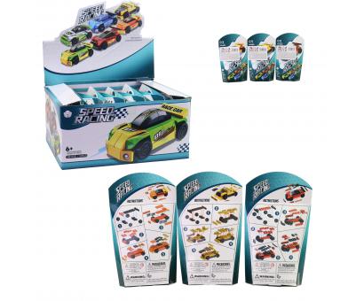 Stavebnica pretekárske auto,12ks v dbx