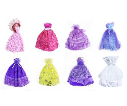 Šaty pre bábiku 8 druhov