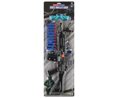 Pištoľ softová s 10 nábojmi 22x70x6cm