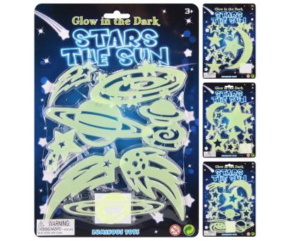 Svietiace hviezdy na karte 22x31cm