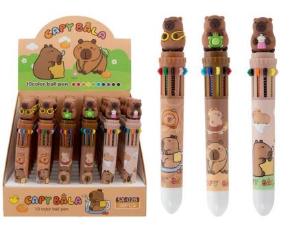 Pero 10-farieb Capybara 15cm