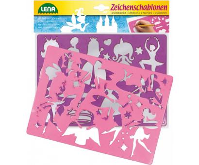 Kresliace šablóny princezné 26x19cm