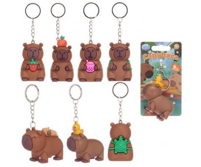 Privesok Capybara 3D gumený, mix 5cm