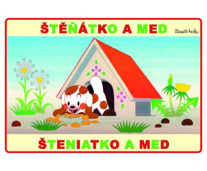 Omaľovánka A5 Šteniatko a med