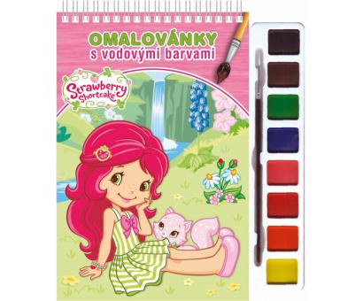 Omaľovanka s vod.far.+štetec Jahoda