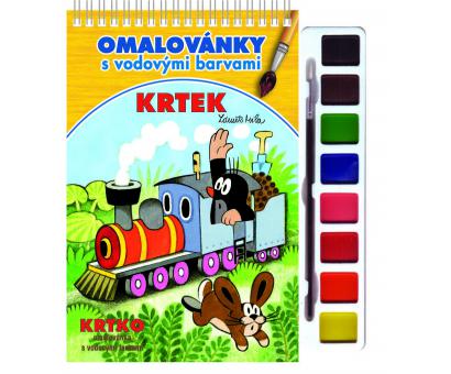 Omaľovanka Krtko s vláčikom + vodov.far.
