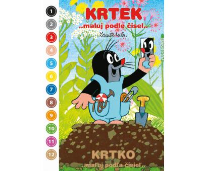 Blok A5 Krtko - maľuj podľa čísiel