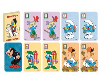 Karty Čierny Peter - Šmolkovia